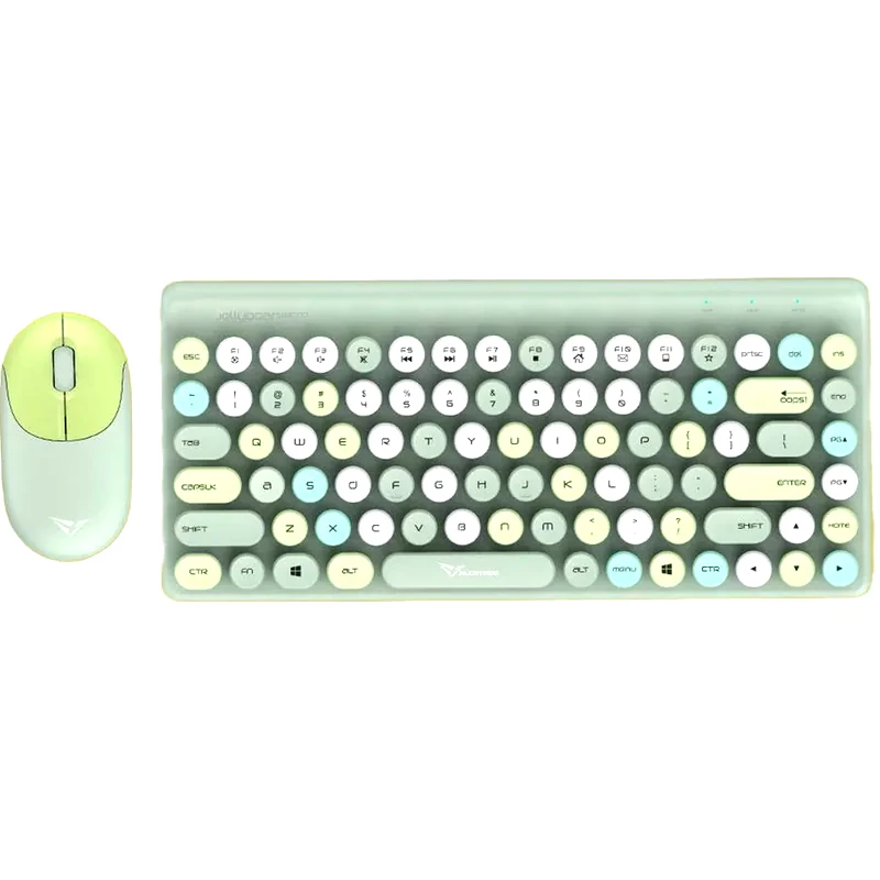 ALCATROZ Alcatroz Jellybean A3000 Crayon Ασύρματο Σετ Πληκτρολόγιο Ποντίκι Green (US)