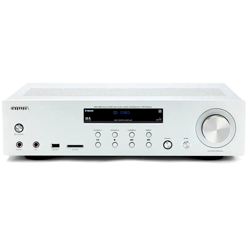 AIWA Aiwa AMU-120BTSL Τελικός Ενισχυτής Stereo 120W - Ασημί