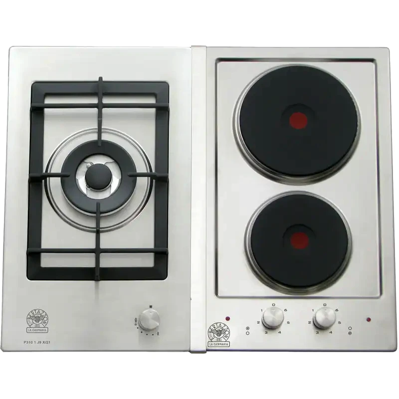 LA GERMANIA LA GERMANIA P63 1CE LAG X (GN) 61.5 cm Inox Εστία Μεικτή Φυσικού Αερίου Αυτόνομη