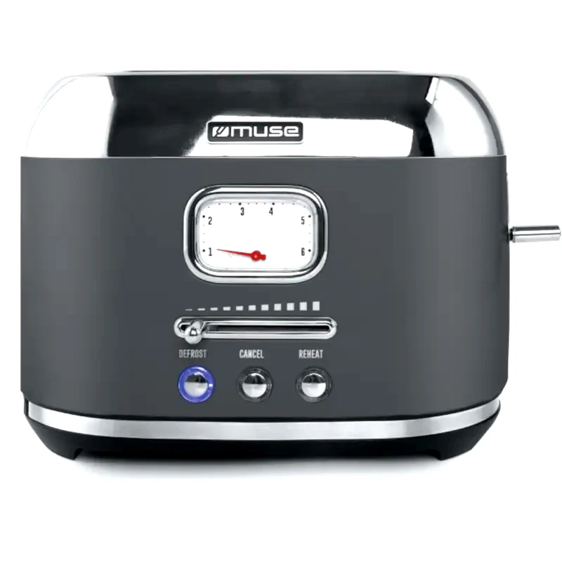 MUSE MUSE MS-120 DG 2 Θέσεων 1000W Γκρι Φρυγανιέρα