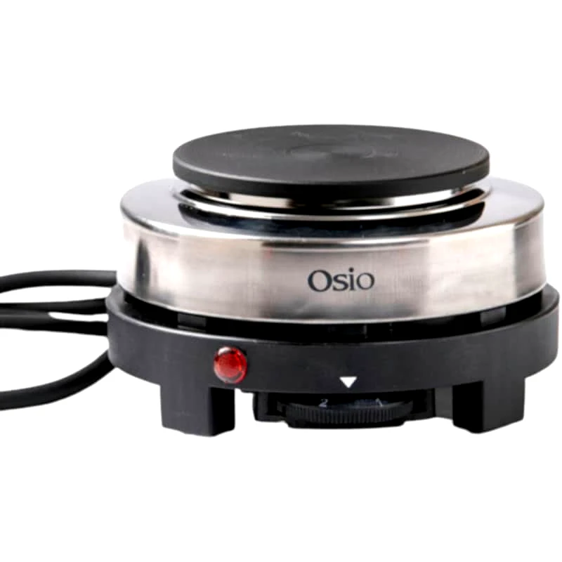 Επιτραπέζια Εστία Ηλεκτρική OSIO OHP-2410 500 W Ασημί