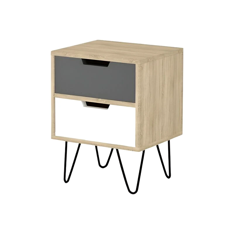 LIBERTA Κομοδίνο Liberta Από Μοριοσανίδα 45x39x59.5 cm - Πολύχρωμο