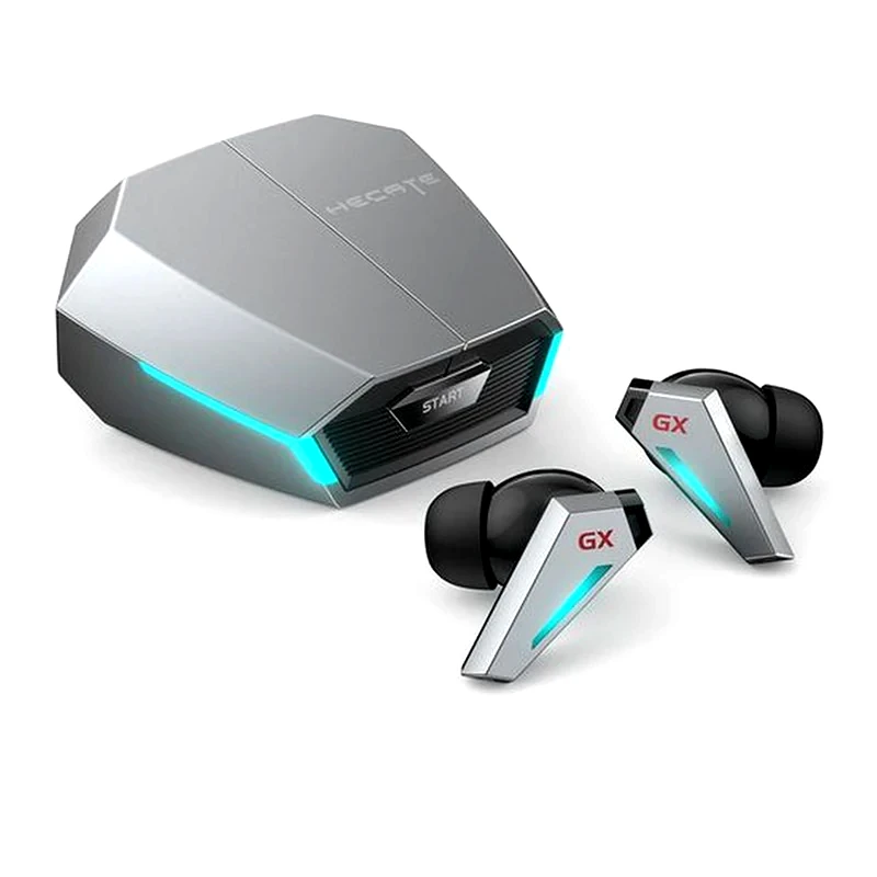 EDIFIER Ασύρματα Ακουστικά Edifier GX07 Bluetooth με RGB Φωτισμό Γκρι