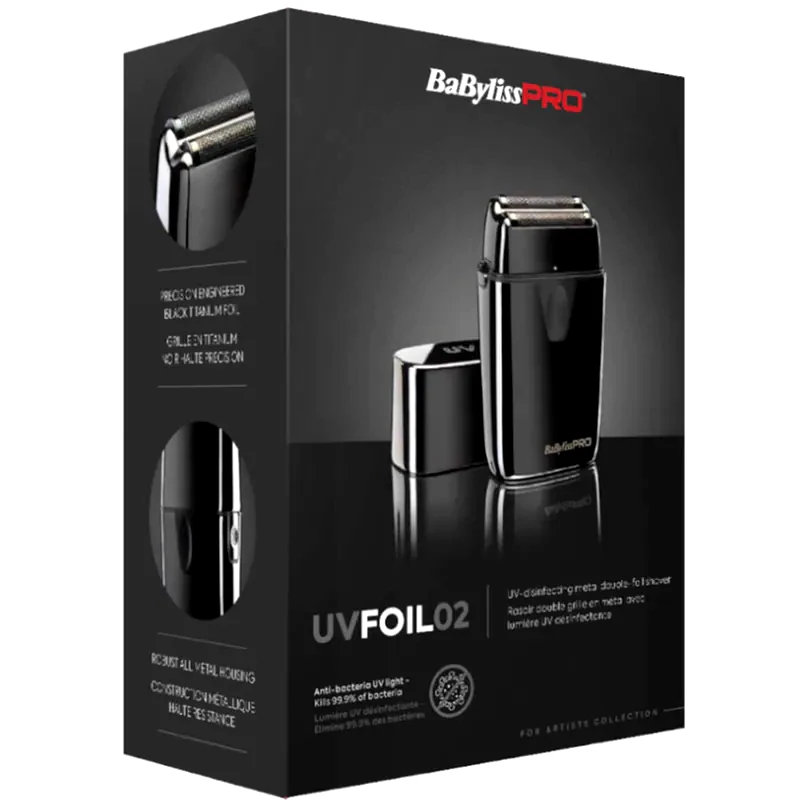 BABYLISS PRO Επαγγελματική Ξυριστική Μηχανή Babyliss Pro Uvfoil02 Double Foil Shaver (fxlfs2e)