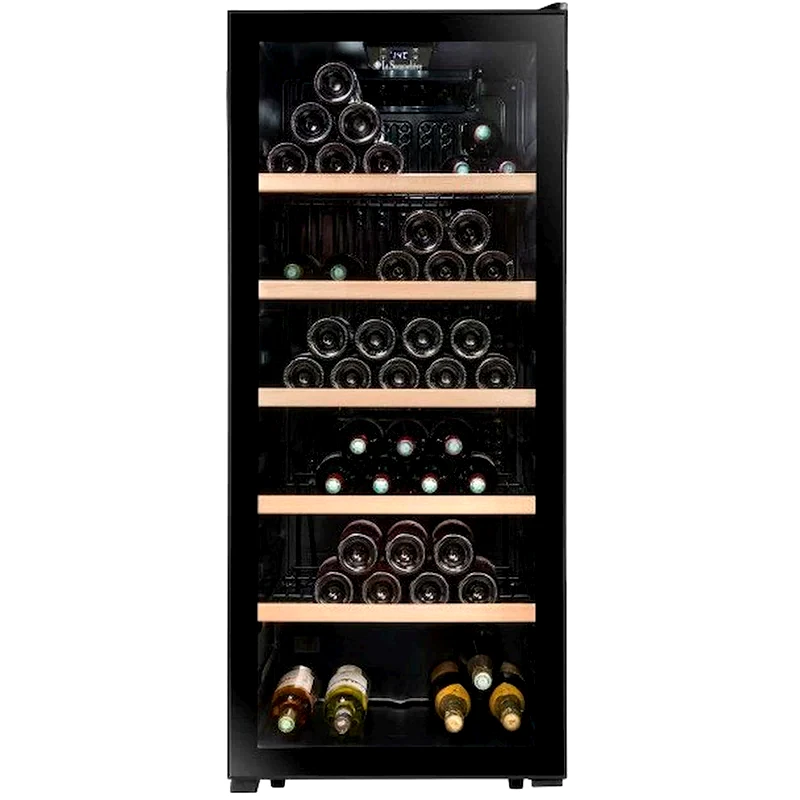 LA SOMMELIERE LA SOMMELIERE LS117BLACK για 121 Μπουκάλια Μαύρο Συντηρητής Κρασιών