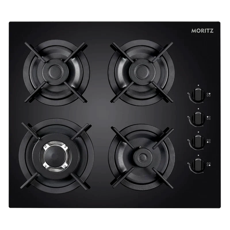 MORITZ MORITZ P664LMRZVT (GN) Εστία Φυσικού Αερίου Αυτόνομη 59.4 cm Μαύρο