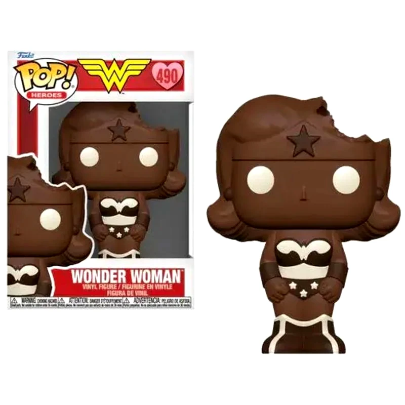 FUNKO Funko Pop! Heroes - DC Heroes - Valentines Day 2024 - Wonder Woman (Valentine Chocolate) #490