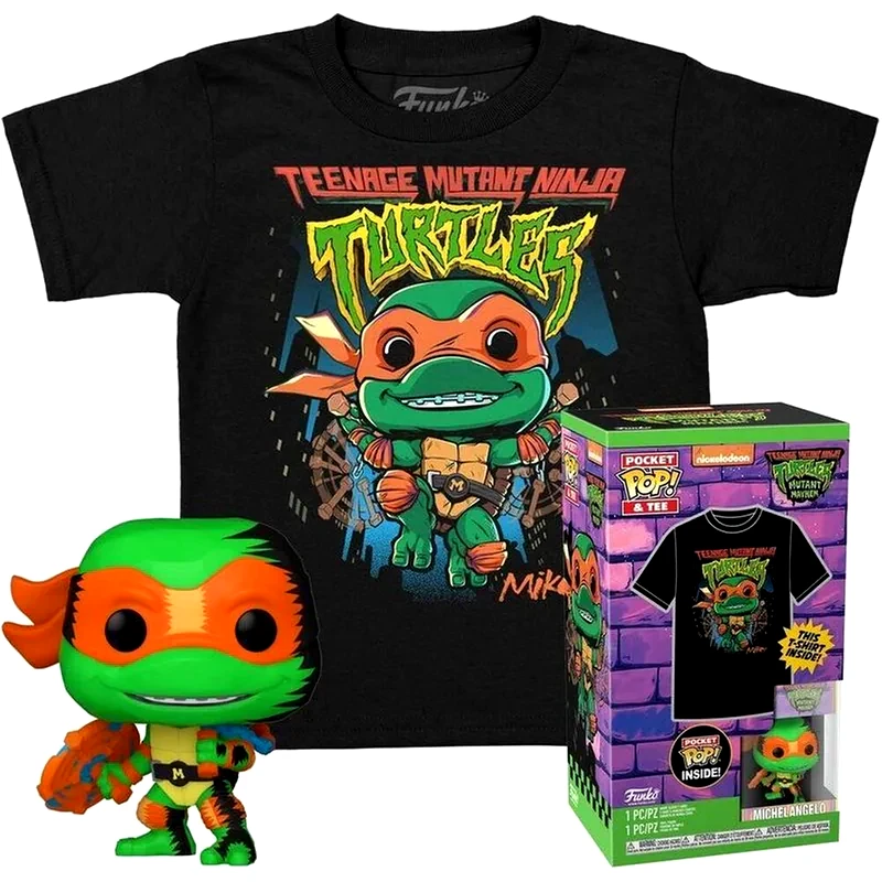 FUNKO Funko Pop! Box - Teenage Mutant Ninja Turtles - Michelangelo Pocket Pop! Tee (m-kids)