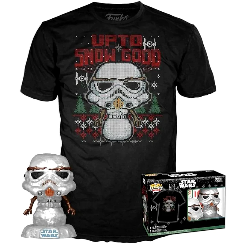 FUNKO Funko Pop! Box - Star Wars - The Mandalorian - Holiday Stormtrooper POP! με T-Shirt (M)