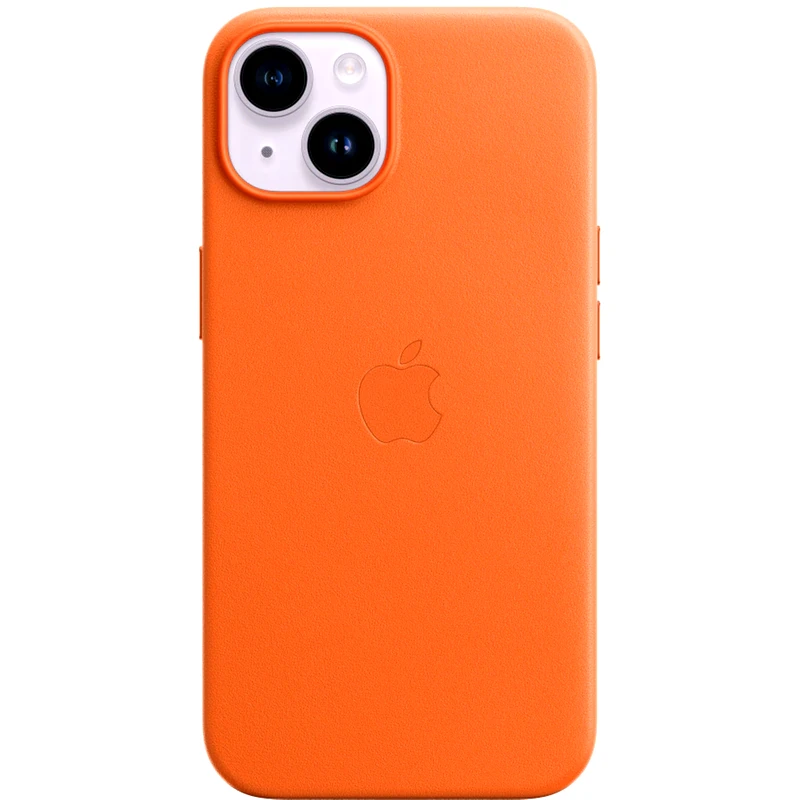 APPLE Θήκη Apple iPhone 14 - Apple Leather Case with MagSafe - Orange