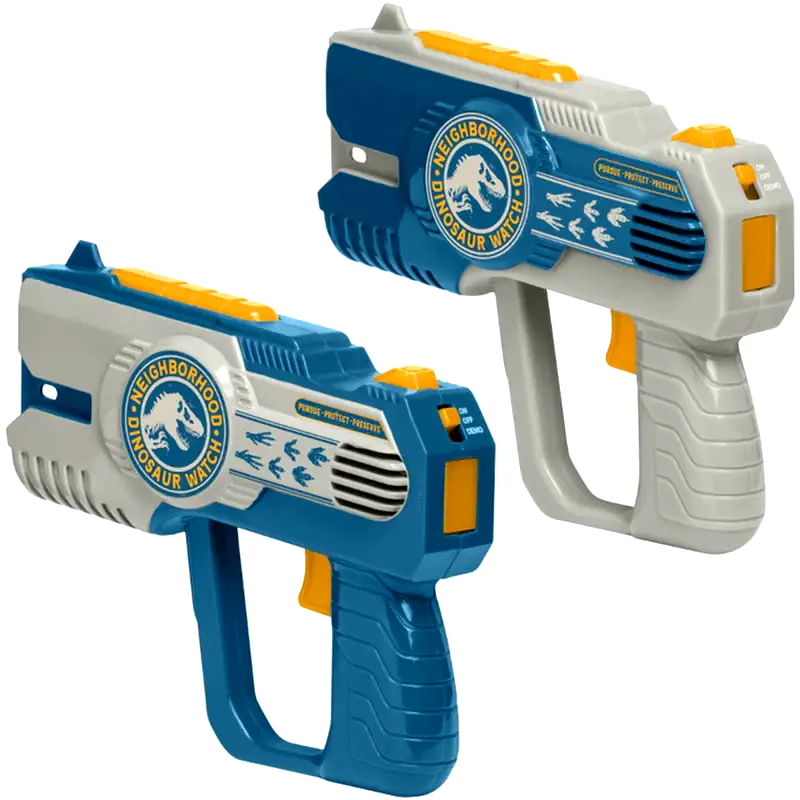 EKIDS Laser Tag Ekids Jurassic World Σετ 2 Blasters Για Παιδιά And Ενήλικες Με Φωτισμό Και Δόνηση Με Εμβέλεια 30 Μέτρων (jw-174) (μπλε/ασημί)