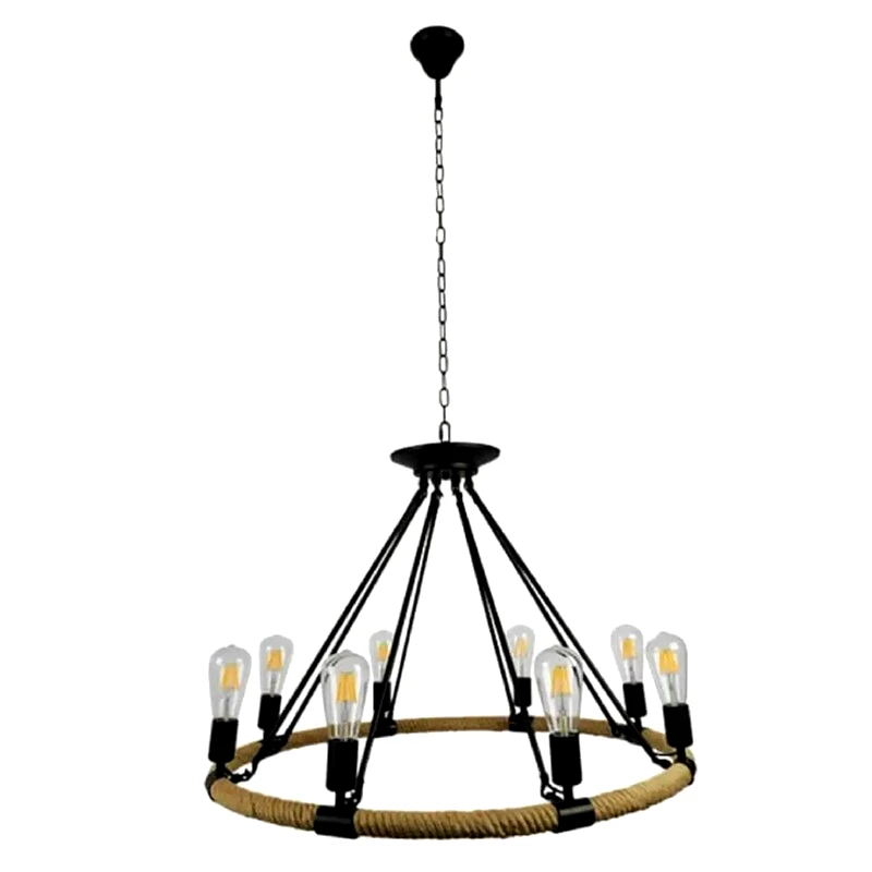 ΧΑΤΖΗΚΟΝΤΙΔΗΣ ΑΕ Φωτιστικό Οροφής Πολύφωτο Χατζηκοντίδης Alec2 Μεταλλικό - Μαύρο