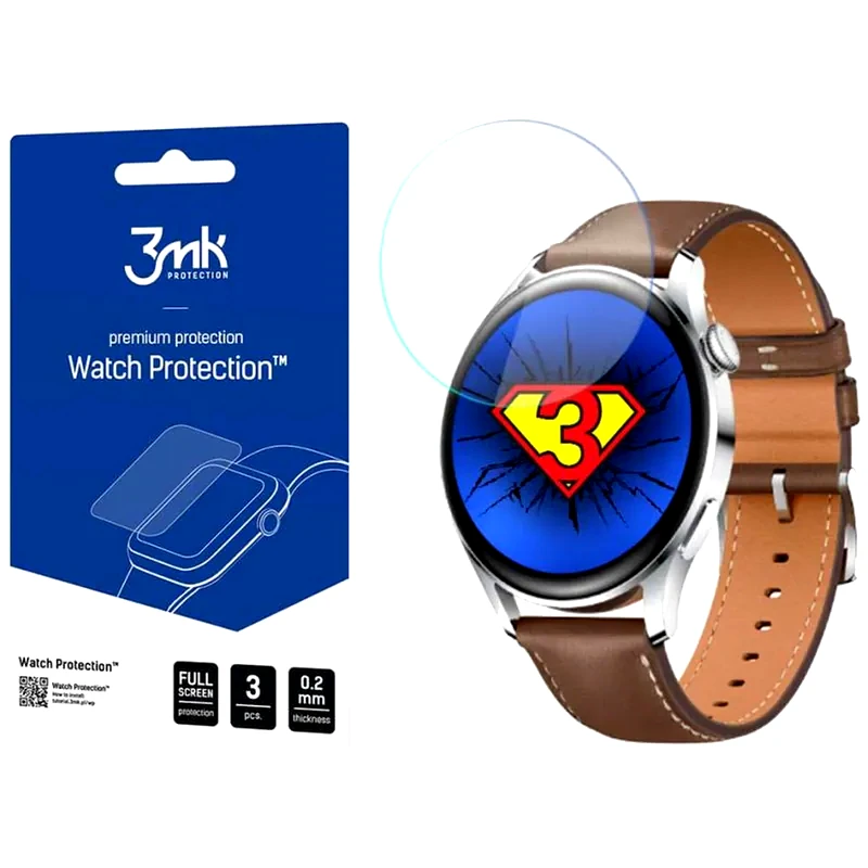3MK Προστασία Οθόνης 3MK Watch ARC για Huawei Watch 3 (3τμχ)