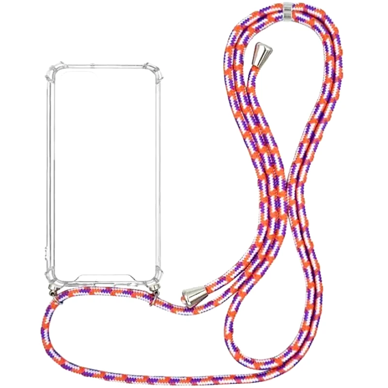 SONIQUE Θήκη Xiaomi Poco F3/Mi 11i - Sonique Armor Clear Με Κορδόνι - Πορτοκαλί