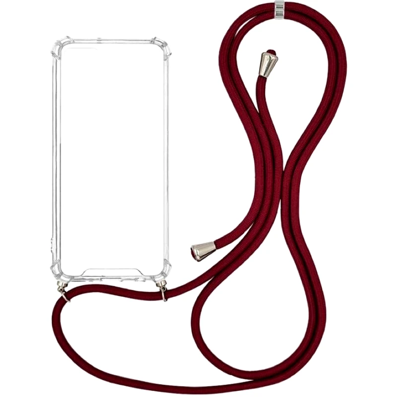 SONIQUE Θήκη Xiaomi Xiaomi 12X 5G - Sonique Armor Clear Με Κορδόνι - Μπορντό