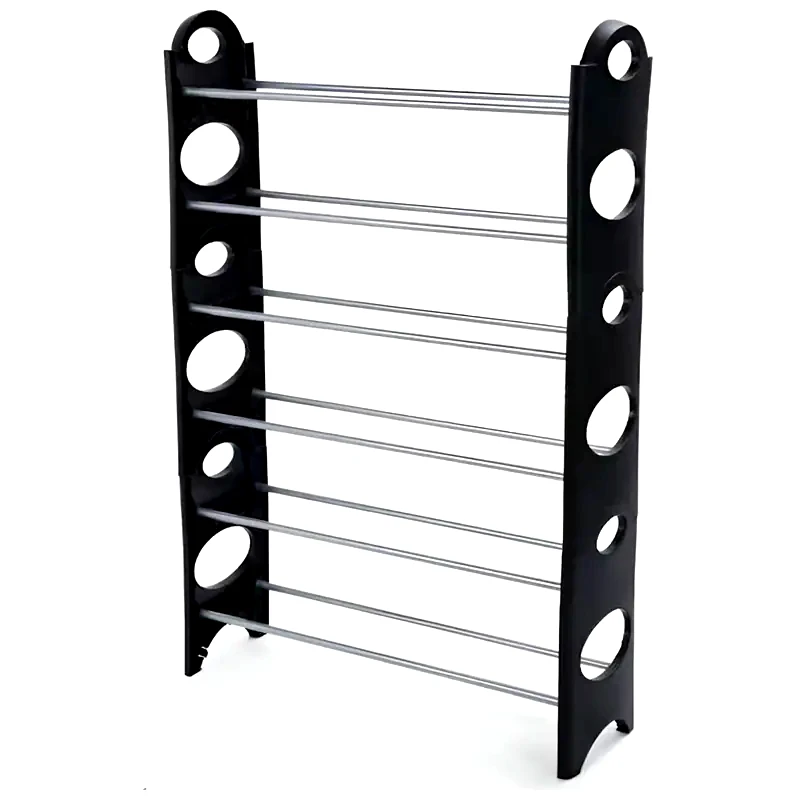 OEM Παπουτσοθήκη OEM Με 6 Ράφια Από Πλαστικό 64x20x95 cm - Μαύρη