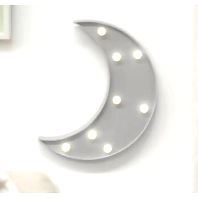 KIOKIDS Kiokids Φωτιστικό Τοίχου Led Φεγγάρι Γκρι