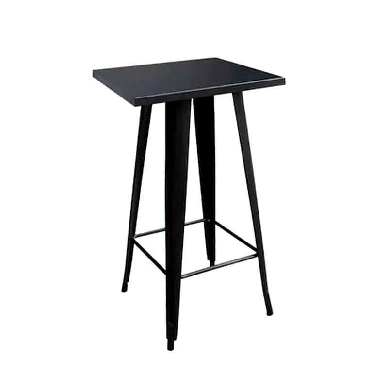 WOODWELL Τραπεζι Μπαρ Woodwell Μεταλλικο 60x60x101 cm - Μαυρο