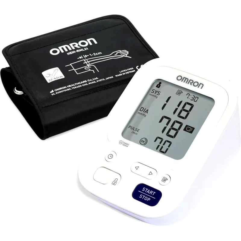 OMRON Ψηφιακό Πιεσόμετρο Μπράτσου OMRON HEM 7154 E με Ανίχνευση Αρρυθμίας Λευκό