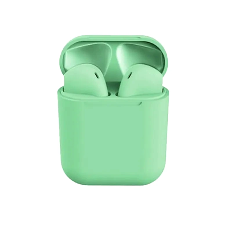 SPM Ασύρματα Ακουστικά Bluetooth Με Βάση Φόρτισης I12 Tws Χρώματος Πράσινο Spm I12-green