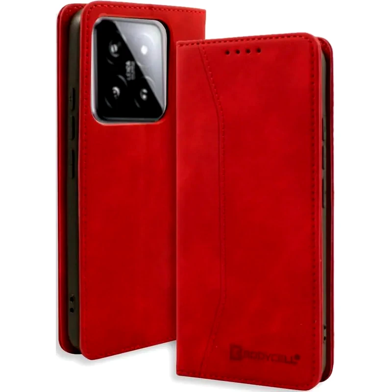 BODYCELL Θήκη Xiaomi 14 - Bodycell Book Case - Red