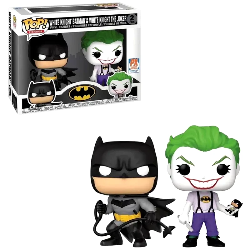 FUNKO Funko Pop! Heroes - DC Heroes - White Knight Batman and White Knight Joker 2-Pack