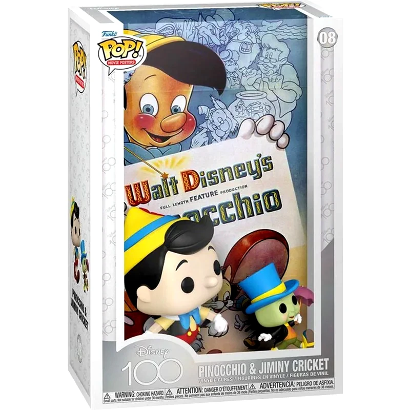 Funko Pop! Movie Posters - Disney (100th Anniversary) - Pinocchio and Jiminy Cricket #08 φωτογραφία