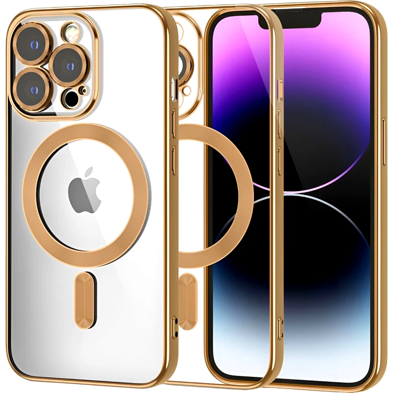 TECH-PROTECT Θήκη Apple iPhone 14 Pro - Tech-Protect MagShine MagSafe με πλαίσιο κάμερας - Gold