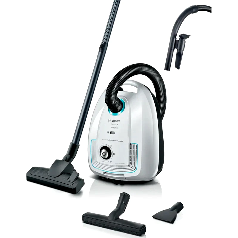 BOSCH BOSCH BGB38HYG1 600 W με Σακούλα 4 L Λευκή Ηλεκτρική Σκούπα