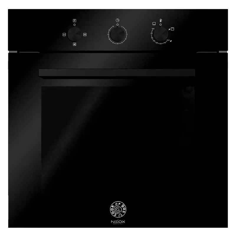 NEOX NEOX F664COGGKBG (GN) 64 lt Μαύρο Εντοιχιζόμενος Φούρνος Άνω Πάγκου Φυσικού Αερίου