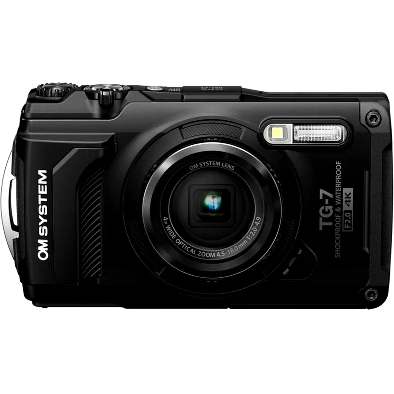 OLYMPUS Αδιάβροχη Φωτογραφική Μηχανή Compact Olympus Tough TG-7 - Μαύρο