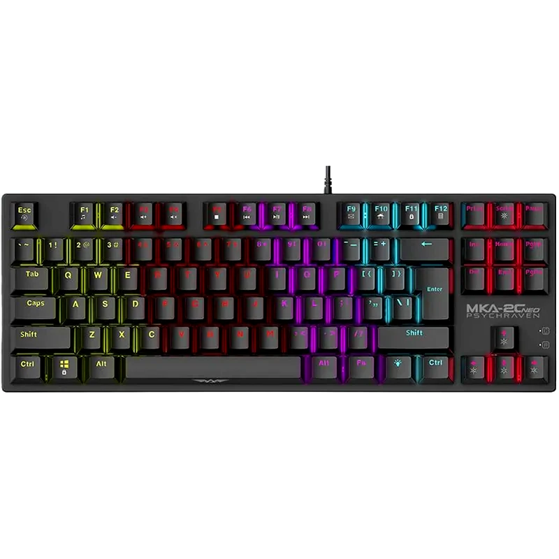 ARMAGGEDDON Armaggeddon MKA-2C-NBC Neo Psychraven Gaming Μηχανικό Ενσύρματο Πληκτρολόγιο Tenkeyless με Custom Blue διακόπτες και LED φωτισμό (US)