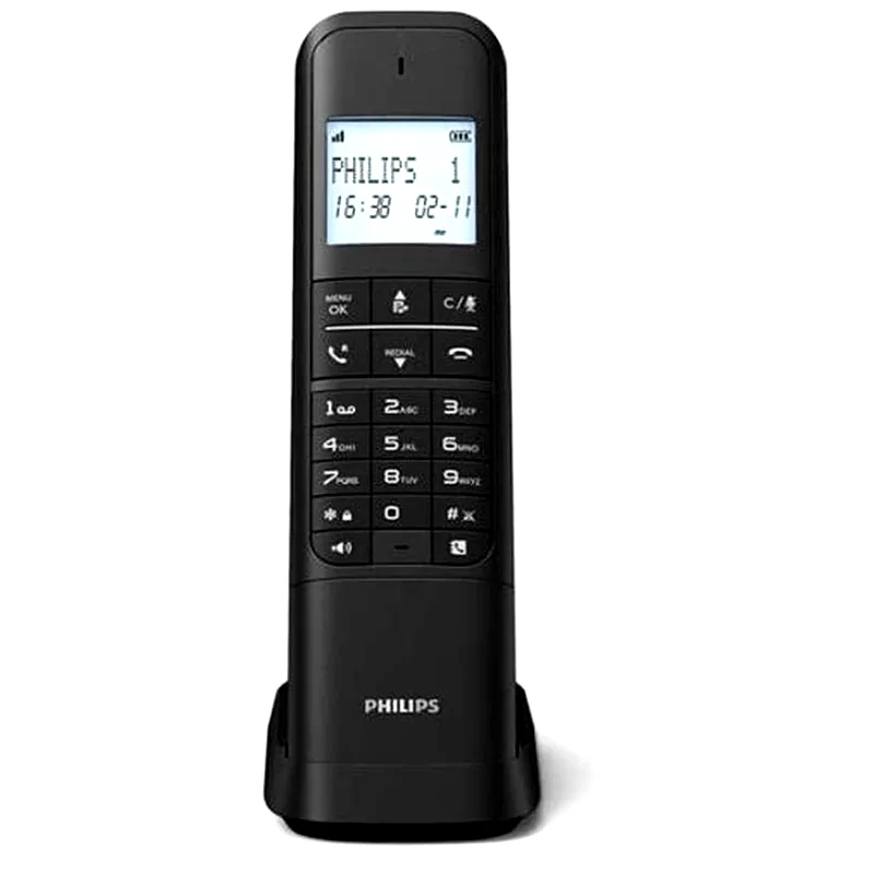 PHILIPS Ασύρματο Τηλέφωνο Philips M4701B/GRS - Μαύρο