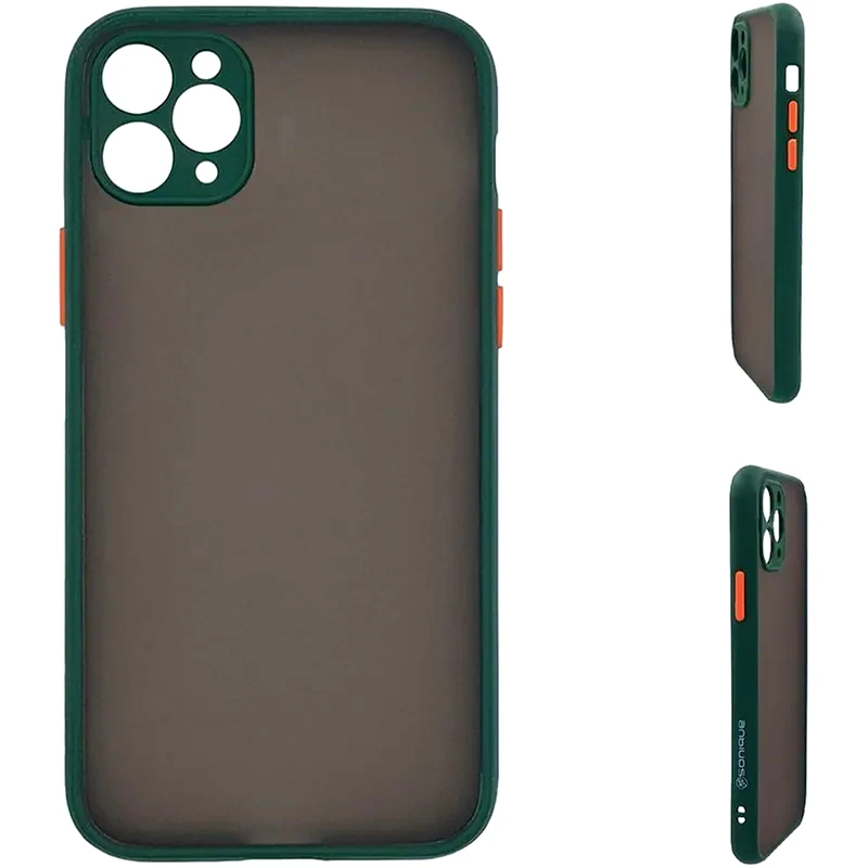 SONIQUE Θήκη Apple iPhone 11 Pro Max - Sonique Color Button Bumper - Πράσινο
