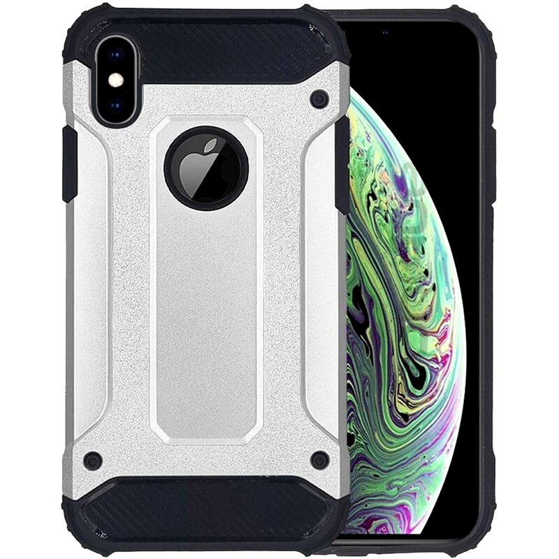 SONIQUE Θήκη Apple iPhone X / iPhone XS - Sonique Heavy Armor - Ασημί