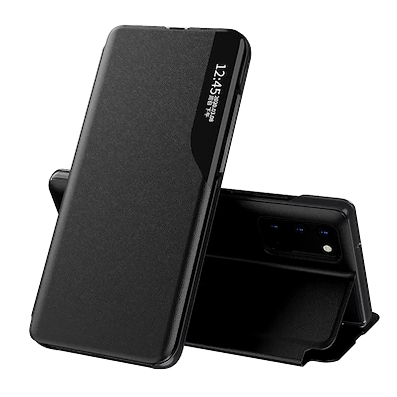 ANCUS Θήκη Apple iPhone 12 Mini - Ancus Smart Flip View Book Case - Black