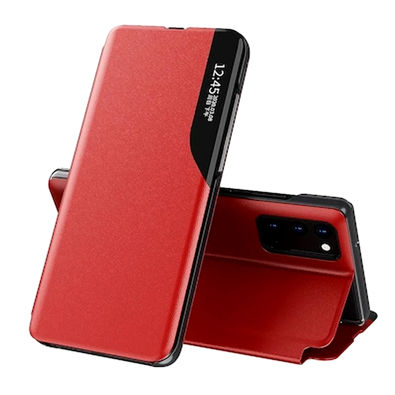 ANCUS Θήκη Apple iPhone 12/iPhone 12 Pro - Ancus Smart Flip View Book Case - Red