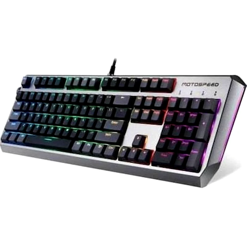 MOTOSPEED Motospeed CK80 Gaming Μηχανικό Ενσύρματο Πληκτρολόγιο με Custom Silver διακόπτες και RGB φωτισμό (GR)
