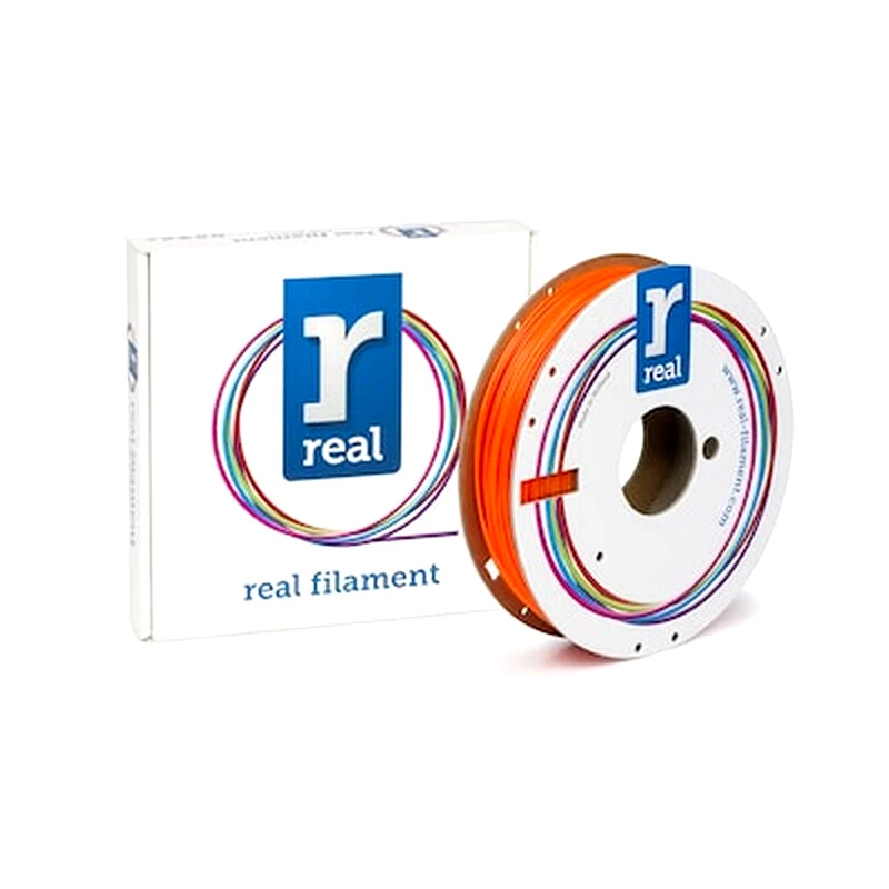 REAL FILAMENTS Real Petg 3d Printer Filament - Translucent Orange - Spool Of 0.5kg - 1.75mm (refpetgorange500mm175)