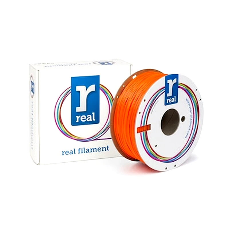 REAL FILAMENTS Real Petg 3d Printer Filament - Translucent Orange - Spool Of 1kg - 1.75mm (refpetgorange1000mm175)
