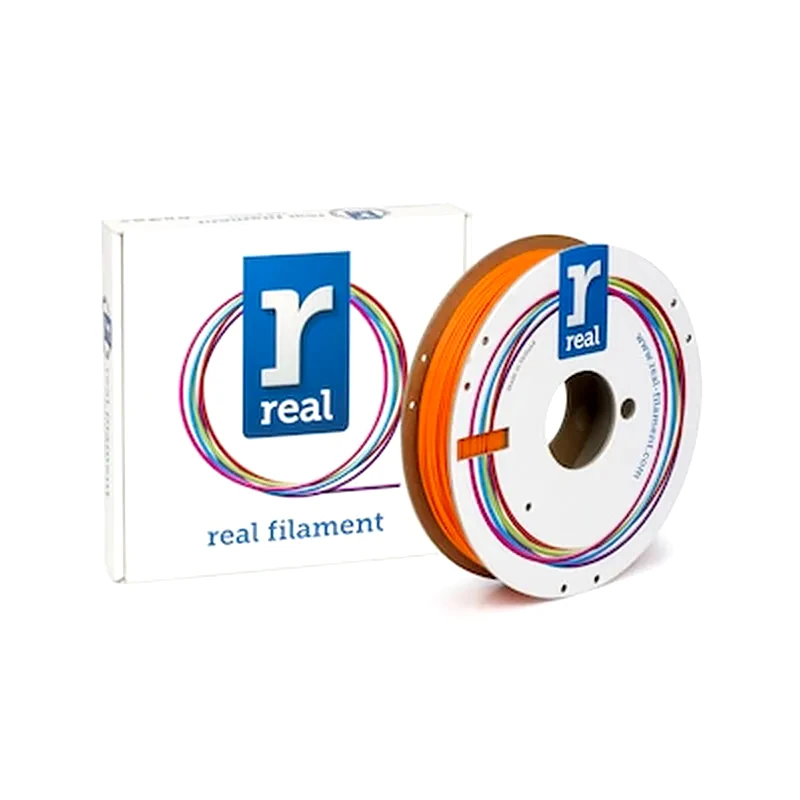 REAL FILAMENTS Real Pla 3d Printer Filament - Orange - Spool Of 0.5kg - 1.75mm