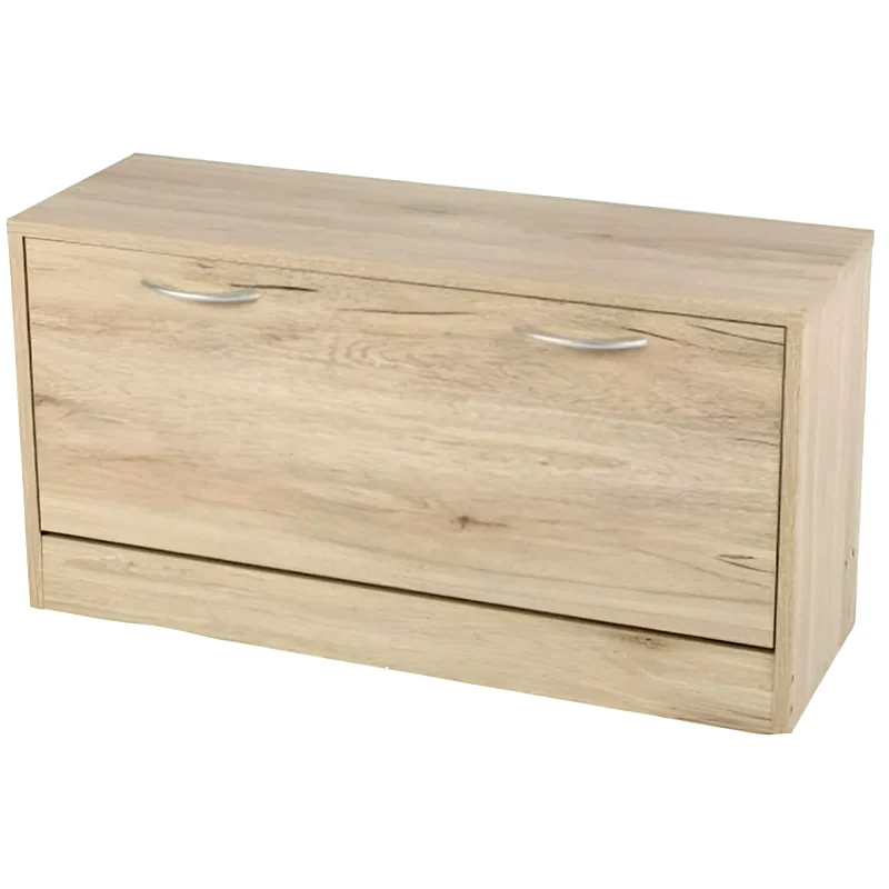 ARIA TRADE Παπουτσοθήκη Aria Trade Με Πόρτα Από Ξύλο 87x27x42 cm - Φυσικό Χρώμα Ξύλου