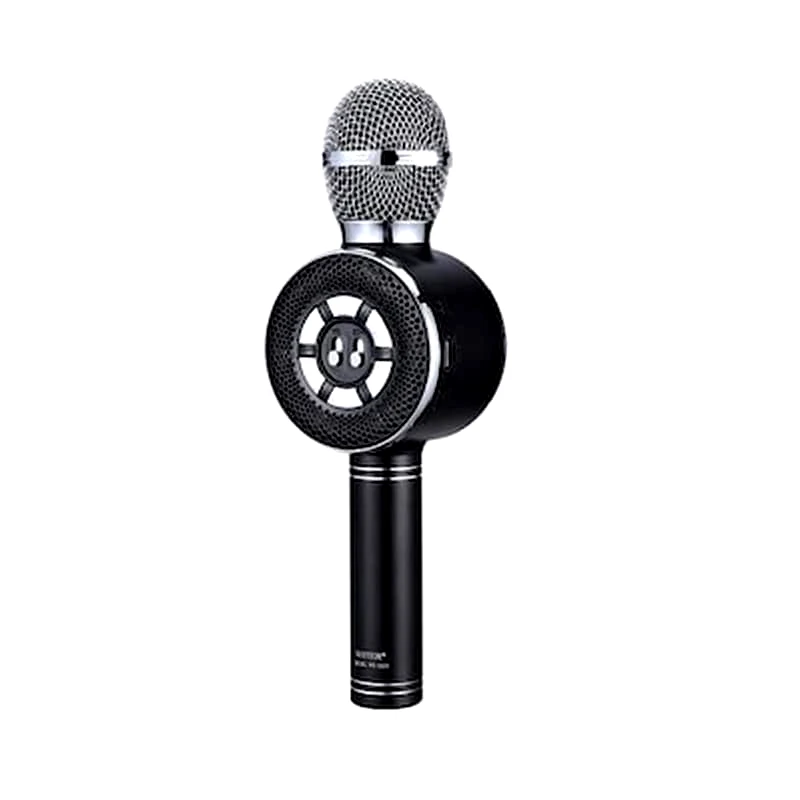 WEISRE Μικρόφωνο Karaoke Wster Ws-669 Black Με Ηχείο - Μαύρο
