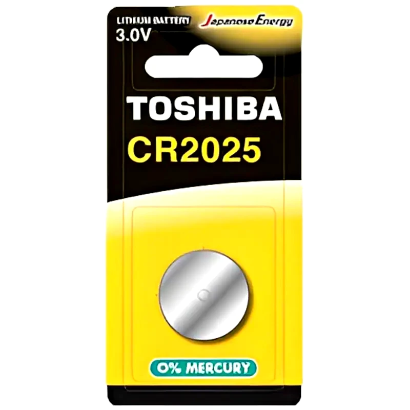 TOSHIBA Buttoncell Μπαταρία Λιθίου CR2025 3V 1τμχ