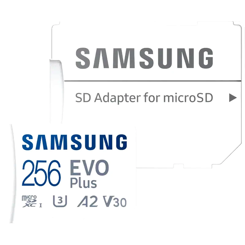 SAMSUNG Samsung Evo Plus (2021) microSDXC 256GB Class 10 U3 V30 A2 UHS-I με αντάπτορα