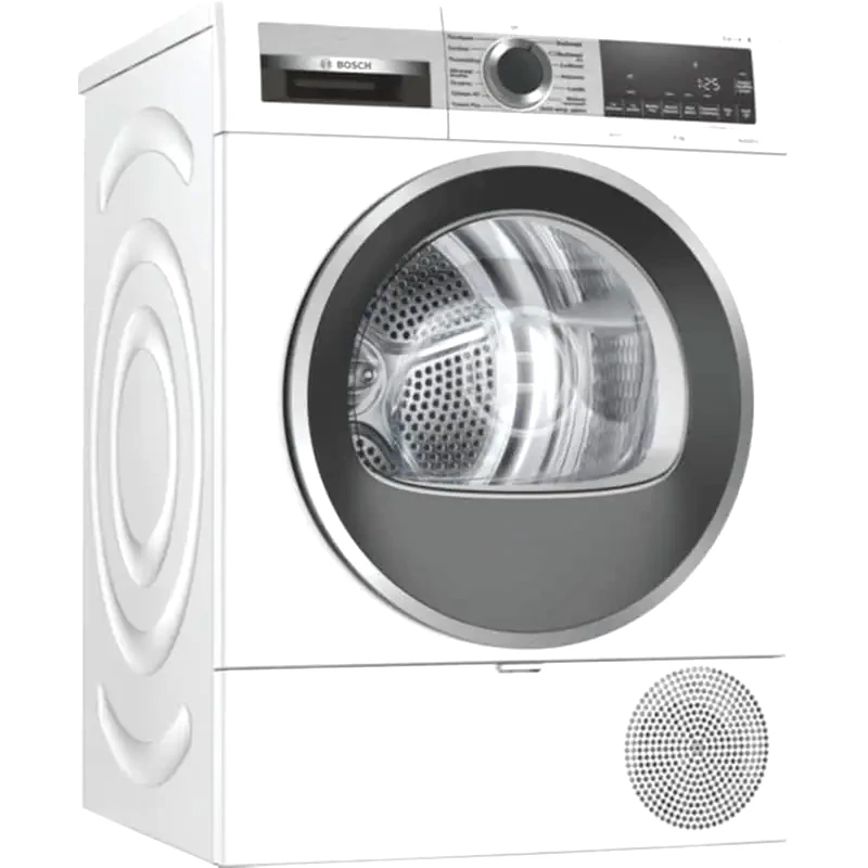 BOSCH BOSCH WQG233D8GR 8 kg A+++ με Αντλία Θερμότητας Λευκό Στεγνωτήριο Ρούχων