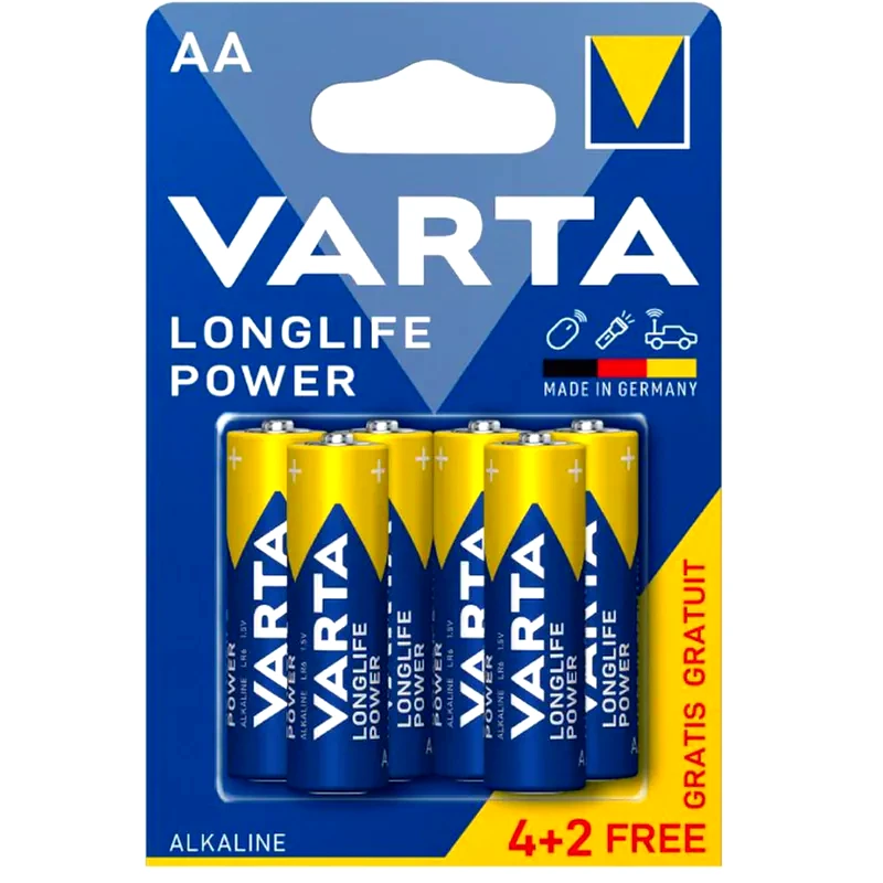 VARTA Varta Αλκαλικές Μπαταρίες AA 1.5V 6τμχ