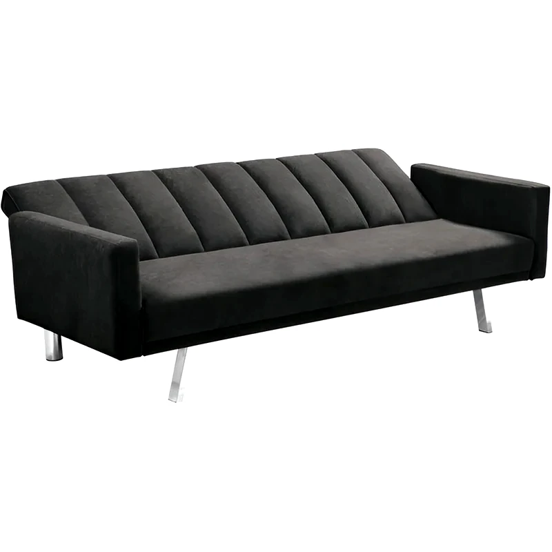 WOODWELL Τριθέσιος Καναπές Κρεβάτι Woodwell Hit Ε9441.2 198x86cm - Σκούρο Γκρι