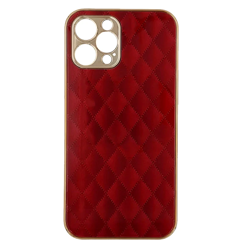 GKK Θήκη Apple iPhone 12/iPhone 12 Pro - Gkk Electroplate Glass Case - Cube Red