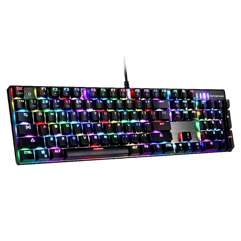 MOTOSPEED Motospeed Inflictor CK104 Gaming Μηχανικό Ενσύρματο Πληκτρολόγιο με Outemu Blue διακόπτες και RGB φωτισμό (US)